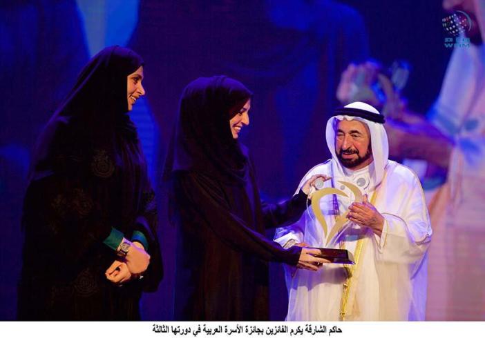 HH Dr Shiekh Sultan at Sharjah Shiekh at Arab Family Awards 