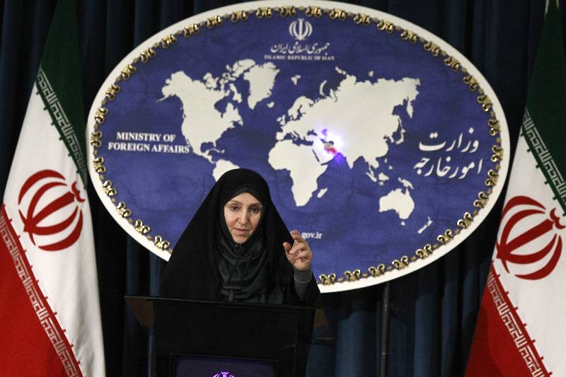 Iranian Foreign Ministry spokeswoman Marzieh Afkham speaks during a weekly press briefing in Tehran, Iran (File)