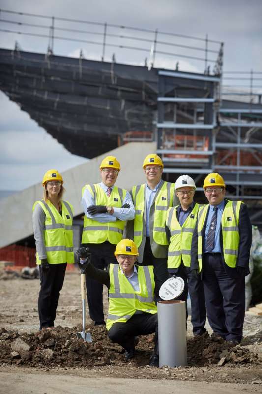 Manchester buries a time capsule on the start line of the new National Speedway Stadium