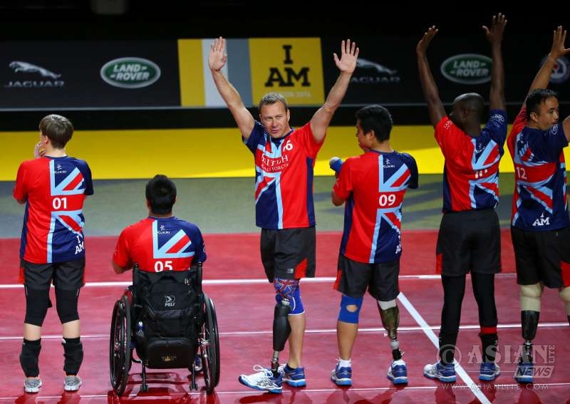 2014 UK team competitors taking part in the Invictus Games 2014. Tata's Jaguar Land Rover is proud to announce its sponsorship of the UK Team at the 2016 Invictus Games
