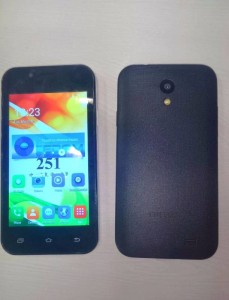 New Delhi: A view of "Freedom 251" smartphone in New Delhi on June 23, 2016. Freedom 251 is a dula-SIM 3G device that has a 1.3GHz quad-core processor, 1GB of RAM and 8GB of internal memory and supports external memory cards of up to 32GB. It is equipped with an 8MP primary camera with flash, a 3.2MP front camera for selfies and a 1,800 mAh battery and runs on Android 5.1 (Lollipop). (Photo: IANS)