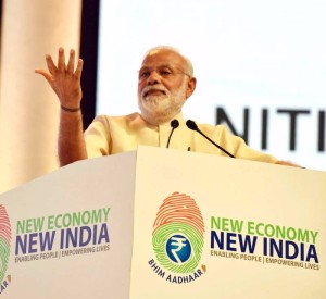 Nagpur: Prime Minister Narendra Modi addresses a 'Public Meeting', after launching of various projects and schemes in Nagpur, at Indoor Sports Complex, Mankapur, Nagpur on April 14, 2017. (Photo: IANS/PIB)