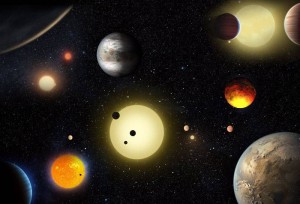 WASHINGTON D.C., May 11, 2016 (Xinhua) -- This artist's concept obtained from U.S. space agency NASA depicts select planetary discoveries made to date by NASA's Kepler space telescope. NASA said Tuesday its Kepler mission has verified the existence of nearly 1,300 new planets, almost doubling the number of known planets outside our solar system. (Xinhua/NASA/W. Stenzel/IANS)