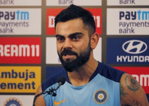 Mumbai: Indian skipper Virat Kohli addresses a press conference after a practice session ahead of the first ODI of the three-match series against Australia, in Mumbai on Jan 13, 2020. (Photo: IANS)