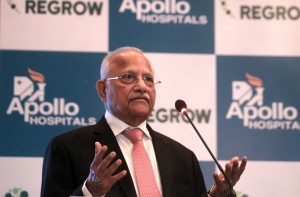 New Delhi: Apollo Hospitals Chairperson Dr Prathap C Reddy during a press conference regarding a revolutionary technology for the treatment of bone and cartilage problems in New Delhi, on June 19, 2017. (Photo: IANS)