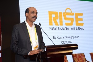 New Delhi: Retailers Association of India CEO Kumar Rajagopalan addresses during the Retail India Summit and Expo 2017 in New Delhi on Aug 31, 2017. (Photo: IANS)