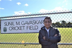Kentucky: Cricket legend Sunil Gavaskar during the inauguration of a cricket field in Louisville, Kentucky on Oct 26, 2017. The Sunil Gavaskar field will become the first facility outside India to be named after an Indian player. (Photo: IANS)