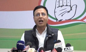 New Delhi: Congress spokesperson Randeep Singh Surjewala addresses a press conference on the Yes Bank Fiasco, at the party's headquarters in New Delhi on March 9, 2020. (Photo: IANS)