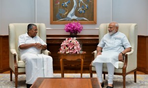 New Delhi: Kerala Chief Minister Pinarayi Vijayan meets Prime Minister Narendra Modi, in New Delhi on June 15, 2019. (Photo: IANS/PIB)