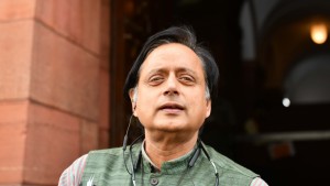 New Delhi: Congress MP Shashi Tharoor at Parliament in New Delhi on March 16, 2020. (Photo: IANS)