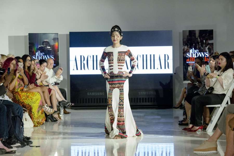 Acid Attack Victom Reshma Qureshi walk the ramp for Designer Archana Kochhar at NYFW SS17 