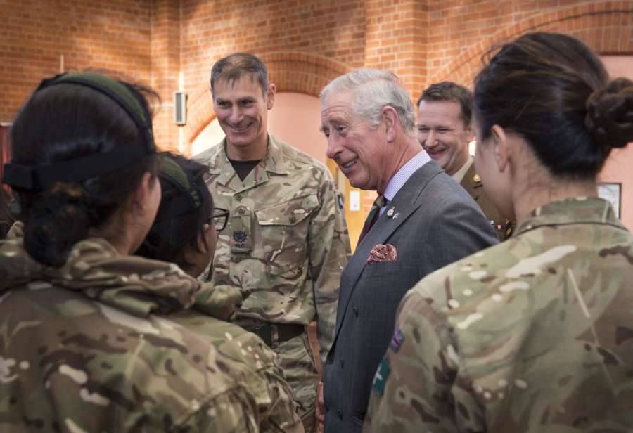 HRH Prince Charles meets by . 