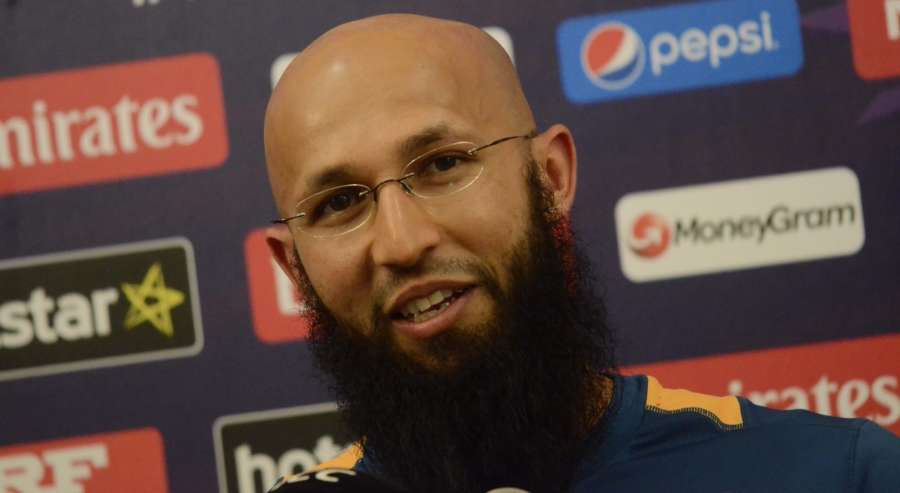 Mumbai: South Africa cricketer Hashim Amla during a press conference in Mumbai on March 19, 2016. (Photo: IANS) by . 