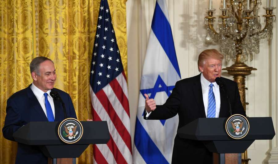 U.S.-WASHINGTON D.C.-TRUMP-ISRAEL-NETANYAHU-MEETING by .