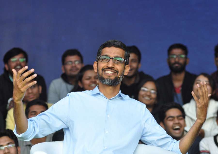 Kharagpur: Google CEO Sundar Pichai during an interactive session with students at Kharagpur IIT campus in West Bengal on Jan 5, 2017. (Photo: Kuntal Chakrabarty/IANS) by .