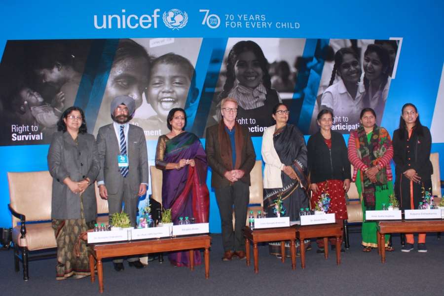 New Delhi: UNICEF Representative to India Louis-Georges Arsenault during a programme organised as part of a global celebration to mark 70th anniversary of UNICEF in New Delhi on Dec 19, 2016. (Photo: (Amlan Paliwal/IANS) by . 