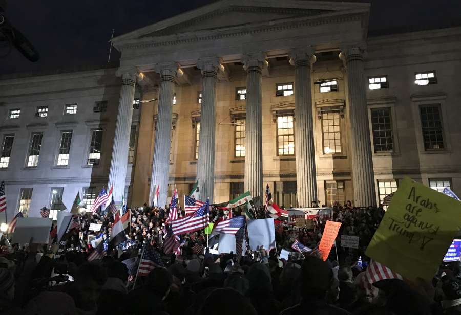 U.S.-NEW YORK-YEMENI COMMUNITY-PROTEST by .