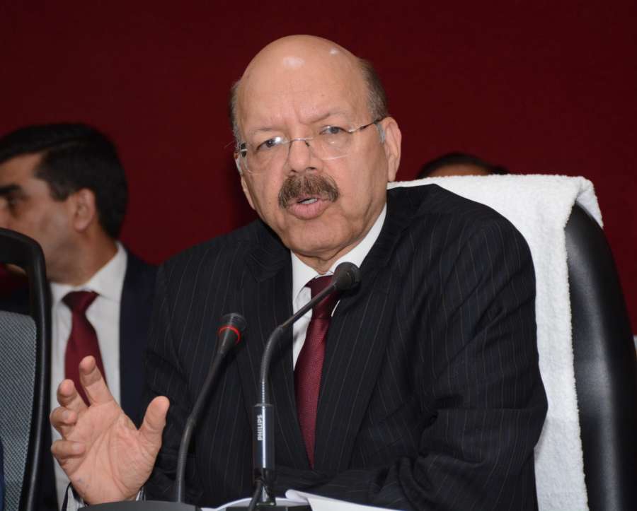 Lucknow: Chief Election Commissioner Nasim Zaidi addresses a press conference in Lucknow on Feb 9, 2017. (Photo: IANS) by .