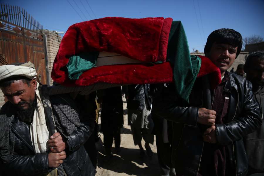 AFGHANISTAN-KABUL-ATTACK-FUNERAL CEREMONY by . 