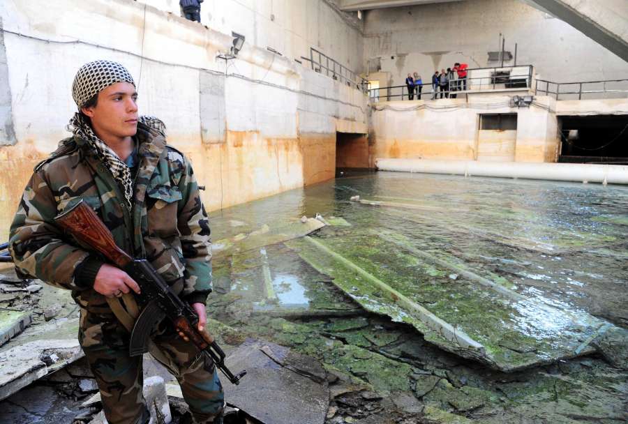 SYRIA-AIN FIJEH-SYRIAN FORCES-WATER-RICH TOWN-FULLY CONTROL by .