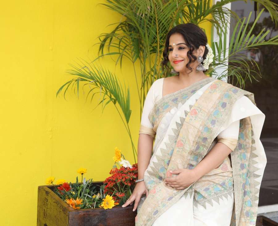 New Delhi: Actress Vidya Balan inauguration a new section of Gaurang Shah's store in New Delhi, on March 16, 2017. (Photo: IANS) by . 