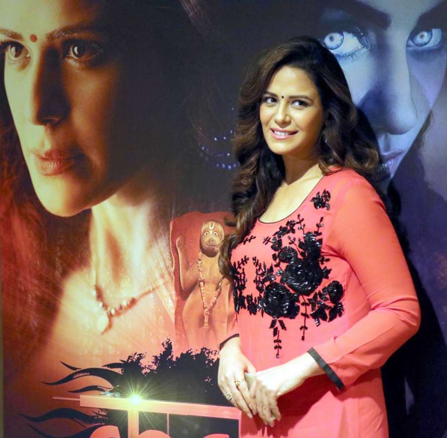 New Delhi: Actress Mona Singh during promotion of her upcoming television show "Kavach...Kaali Shaktiyon Se" in New Delhi, on June 2, 2016. (Photo: IANS) by . 