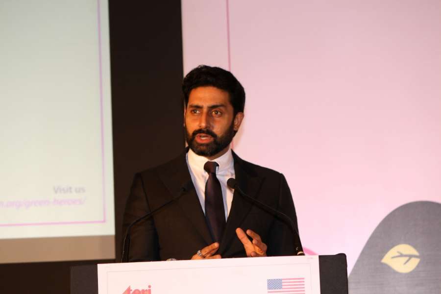 Mumbai: Actor Abhishek Bachchan during the US Consulate Green Heroes Film Festival in Mumbai on April 25, 2017. (Photo: IANS) by . 