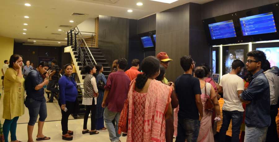 Kolkata: People queue up at a Kolkata cinema hall to buy tickets for "Baahubali 2: The Conclusion" on April 28, 2017. (Photo: IANS) by . 