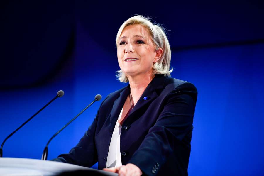 FRANCE-HENIN-BEAUMONT-PRESIDENTIAL ELECTION-FIRST ROUND-LE PEN-CELEBRATION by . 