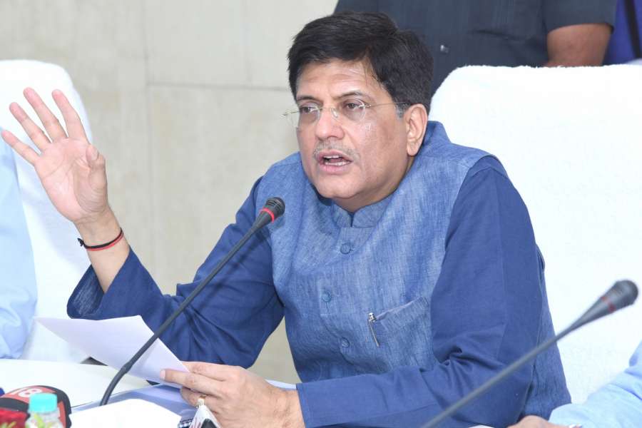 Nagpur: Union Power, Minister Piyush Goyal addresses at a review meeting of the annual performance of Nagpur based Miniratna PSU Western Coalfields Limited (WCL), in Nagpur on April 14, 2017. (Photo: IANS/PIB) by . 