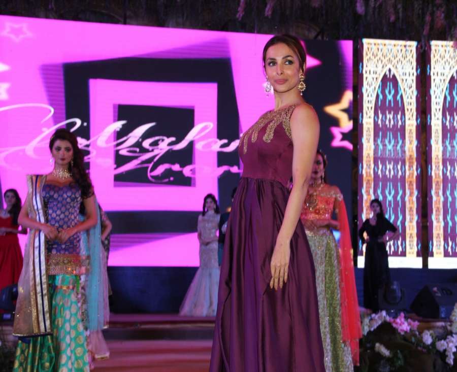 Gurgaon: Actress Malaika Arora Khan during Wedding Awards ceremony in New Delhi on March 21, 2017. (Photo: IANS) by .