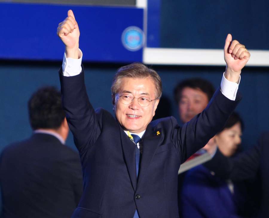 SOUTH KOREA-SEOUL-PRESIDENTIAL ELECTION-MOON JAE-IN by . 