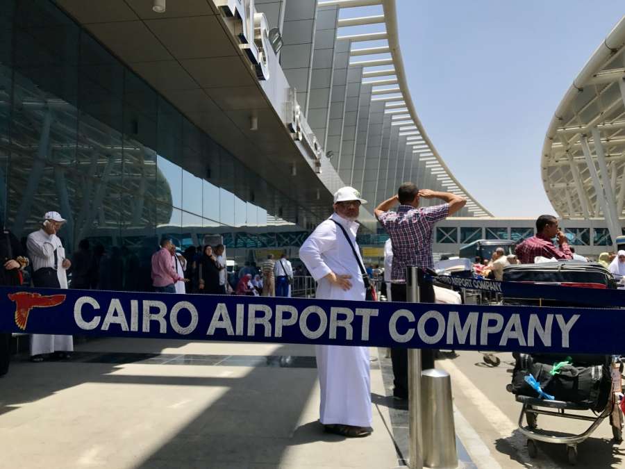 CAIRO, June 5, 2017 (Xinhua) -- Photo taken on June 5, 2017 shows people waiting at Cairo International Airport in Cairo, Egypt. Egypt announced on Monday the cut of diplomatic ties with Qatar, accusing the Gulf Arab state of supporting "terrorist" organizations, according to a Foreign Ministry statement. The statement said Egypt would close all the air and marine spaces, ports for all the Qatari transportation means to preserve Egypt's national security. (Xinhua/Zhao Dingzhe/IANS)(rh) by . 