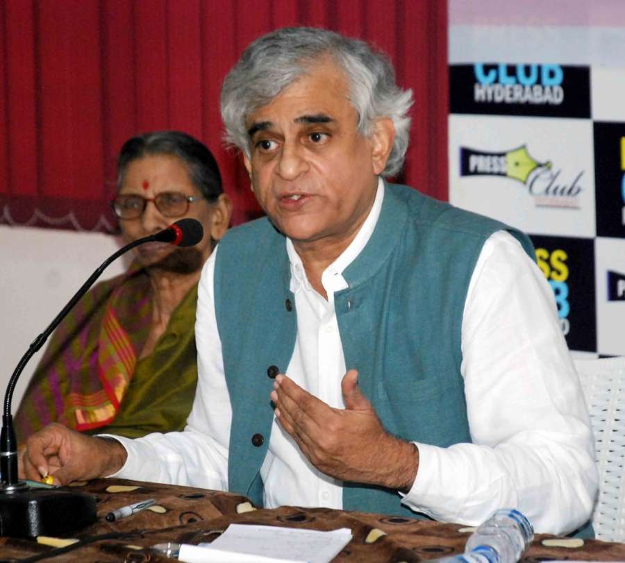 Hyderabad: Journalist P Sainath addresses during V Hanumantha Rao Memorial Lecture in Hyderabad, on June 4, 2017. (Photo: IANS) by . 