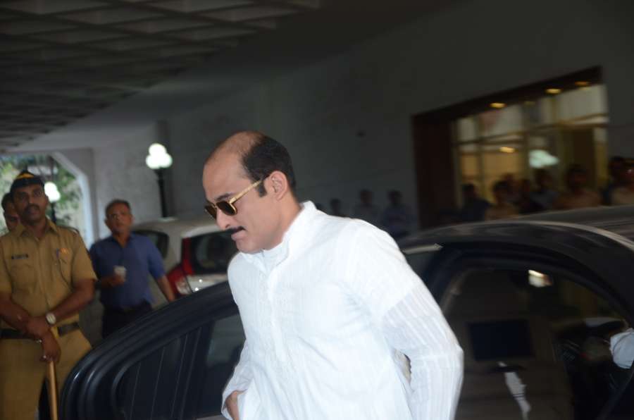 Mumbai: Actor Akshaye Khanna arrives to attend the prayer meet of his father and late actor Vinod Khanna at Nehru Centre in Mumbai, on May 3, 2017. (Photo: IANS) by .