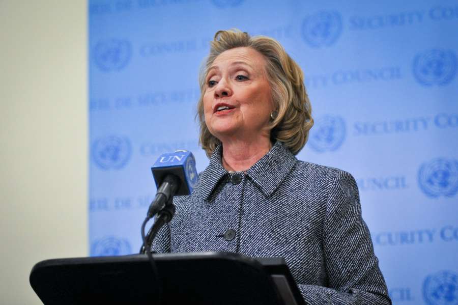 Former Democratic presidential nominee Hillary Clinton. (File Photo: Xinhua/IANS) by . 