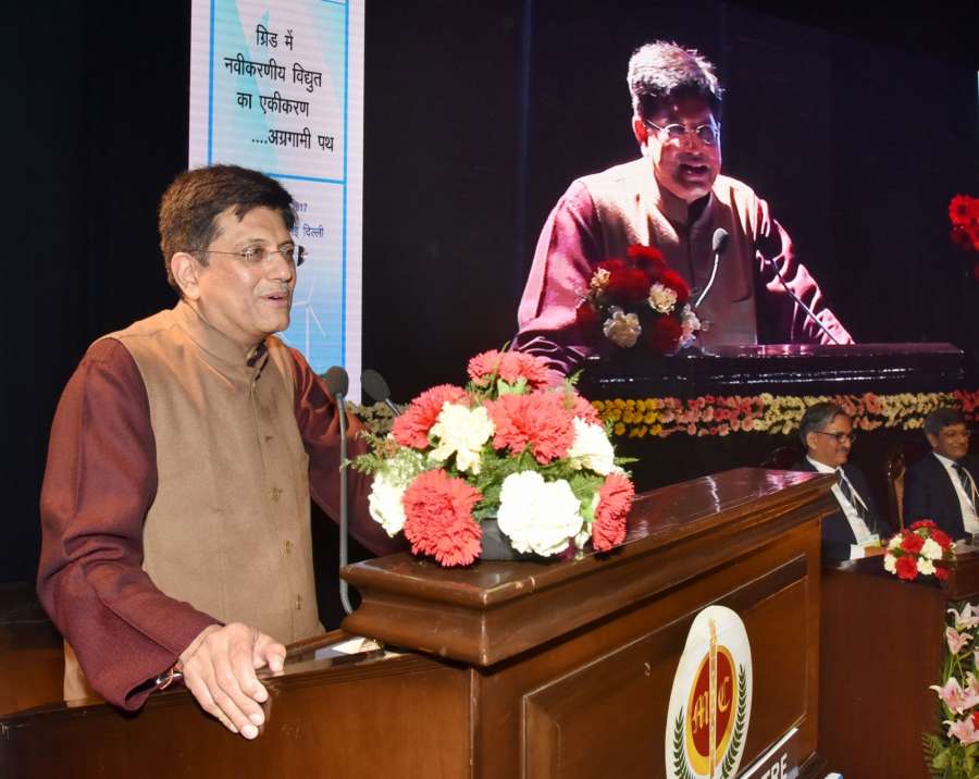 New Delhi: Union Power Minister Piyush Goyal addresses at the inauguration of the Indian Power Stations-2017 (International O&M Conference), organised by NTPC, in New Delhi on Feb 13, 2017. (Photo: IANS/PIB) by . 