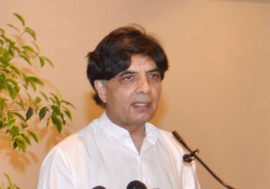 Pakistani politician Nisar Ali Khan.(File Photo: IANS) by .