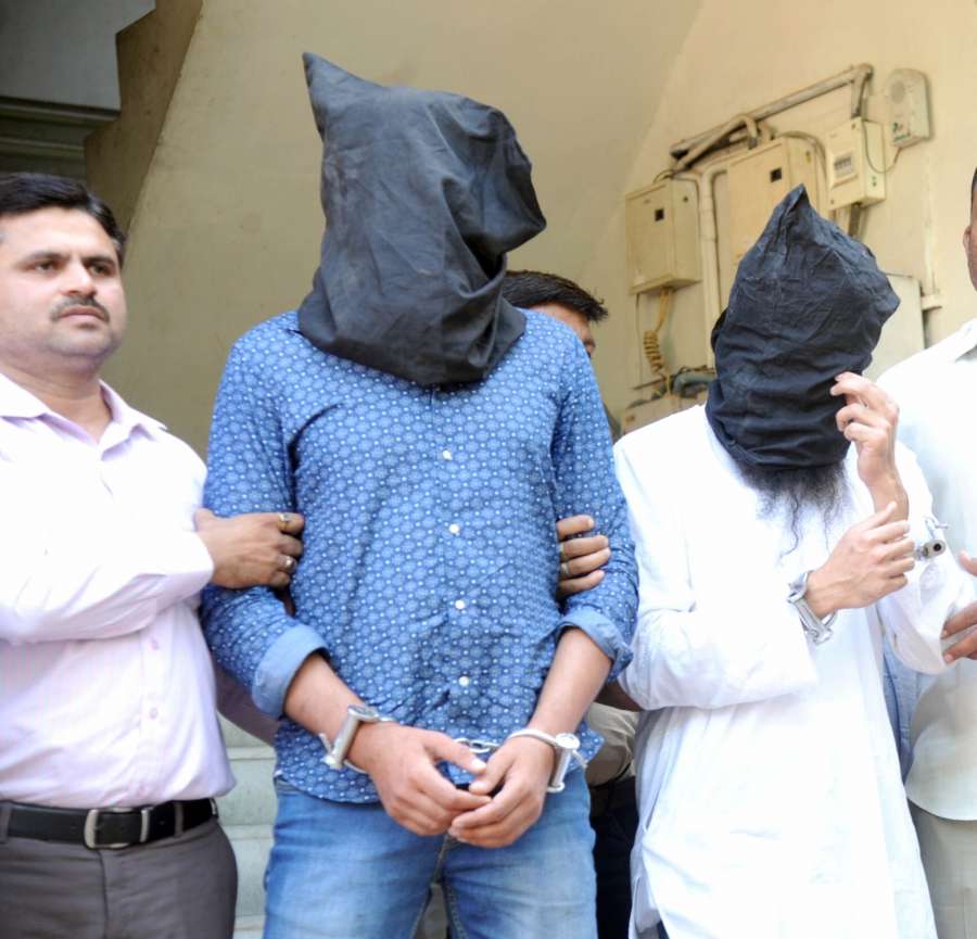 Ahmedabad: Police bring Indian Mujahideen co-founder Yasin Bhatkal to Sabarmati Central Jail in Ahmedabad from Delhi's Tihar jail on March 31, 2017. (Photo: IANS) by .