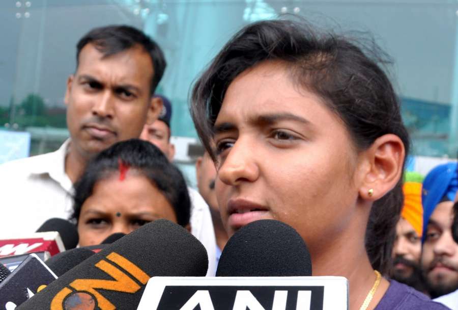 Amritsar: Indian women's cricket team player Harmanpreet Kaur arrives at Sri Guru Ram Dass Jee International Airport in Amritsar on July 30, 2017. (Photo: IANS) by .