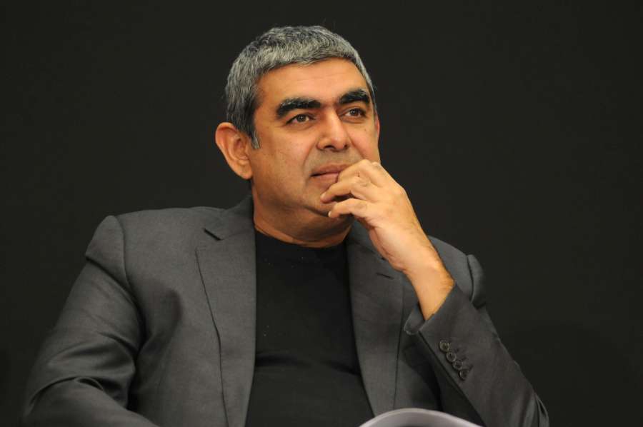 Bengaluru: IInfosys CEO Vishal Sikka during a press conference in Bengaluru on April 13, 2017. (Photo: IANS) by .