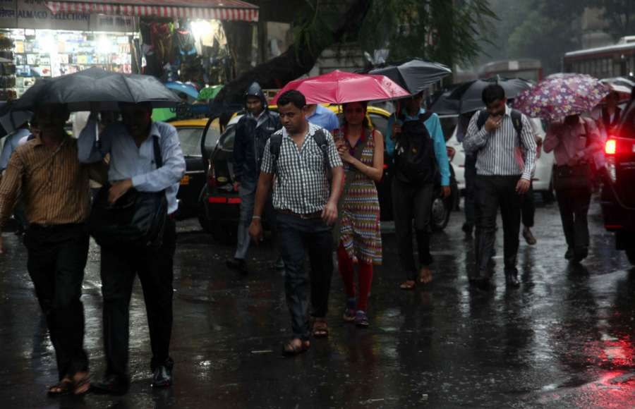 Mumbai: Rains lash Mumbai on Sept 20, 2017. (Photo: IANS) by .