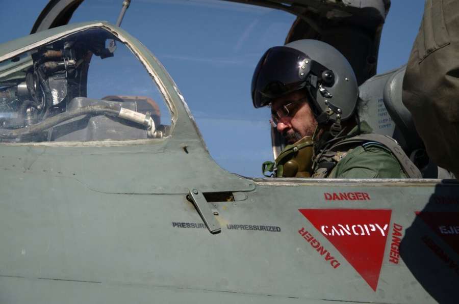 Uttarli: Air Force chief Air Chief Marshal Birender Singh Dhanoa ready to fly Mig 21 fighter aircraft at Uttarli Airforce Base in Rajasthan on Jan 12, 2017. (Photo: IANS) by .