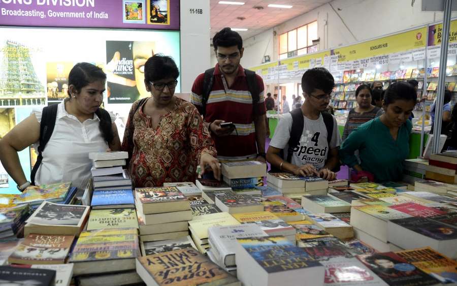 New Delhi: Book lovers throng the 'Delhi Book Fair-2017' at Pragati Maidan in New Delhi on Aug 26, 2017. (Photo: IANS) by .