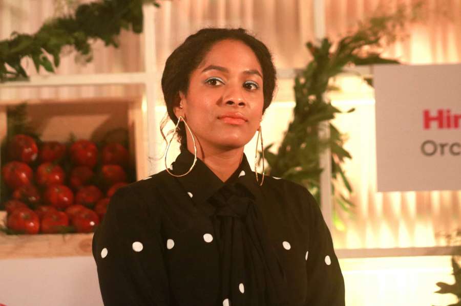 New Delhi: Designer Masaba Gupta during the launch of a flavoured water, in New Delhi on July 25, 2017. (Photo: IANS) by .
