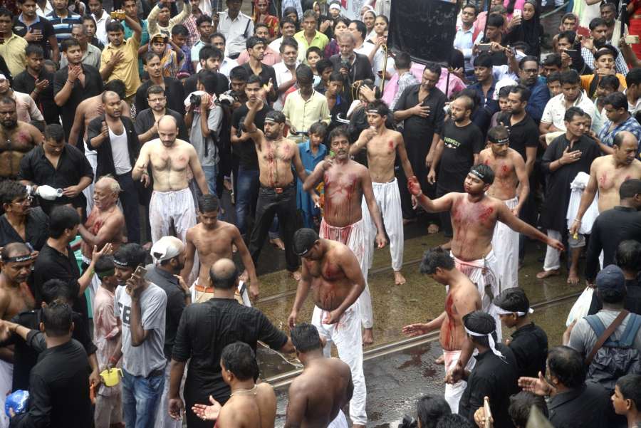 Kolkata: People participate in a Muharram procession in Kolkata on Oct 1, 2017. (Photo: Kuntal Chakrabarty/IANS) by .