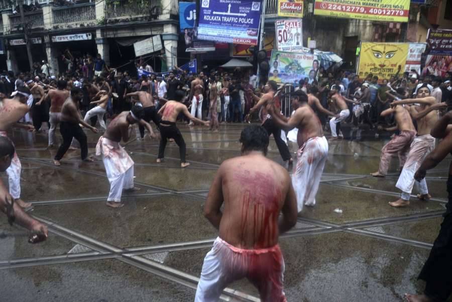 Kolkata: People participate in a Muharram procession in Kolkata on Oct 1, 2017. (Photo: Kuntal Chakrabarty/IANS) by .