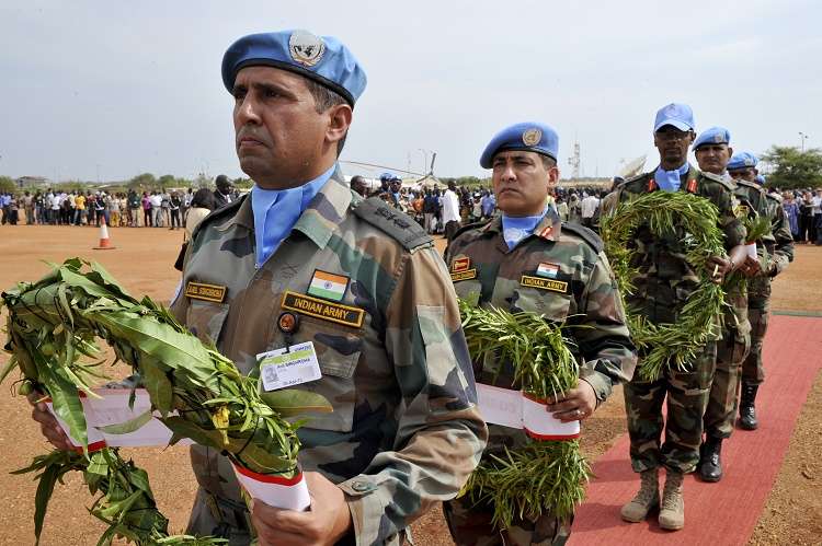 Memorial ceremony for five Indian Peacekeepers in UNMISS by .