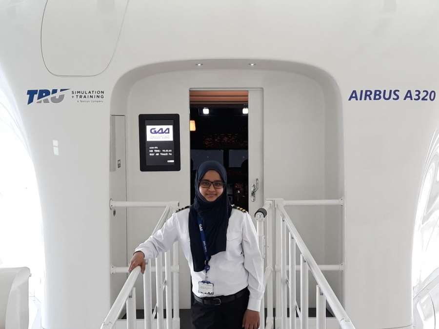 Syeda Salva Fatima, who will be flying an Airbus A320, wore a hijab during the entire course of her training in India and abroad. by . 