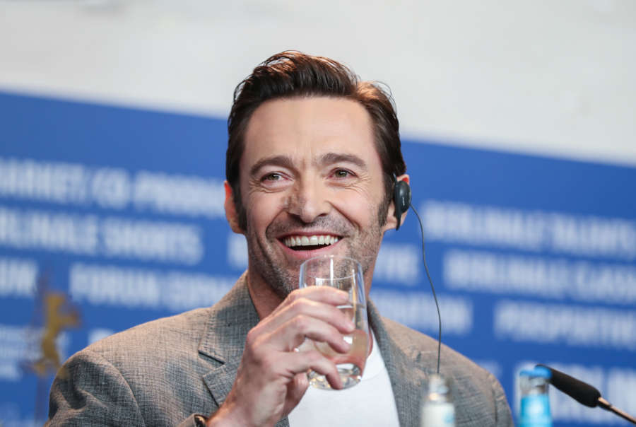 Actor Hugh Jackman attends a press conference for the film "Logan". (Xinhua/Shan Yuqi)(gj) by .